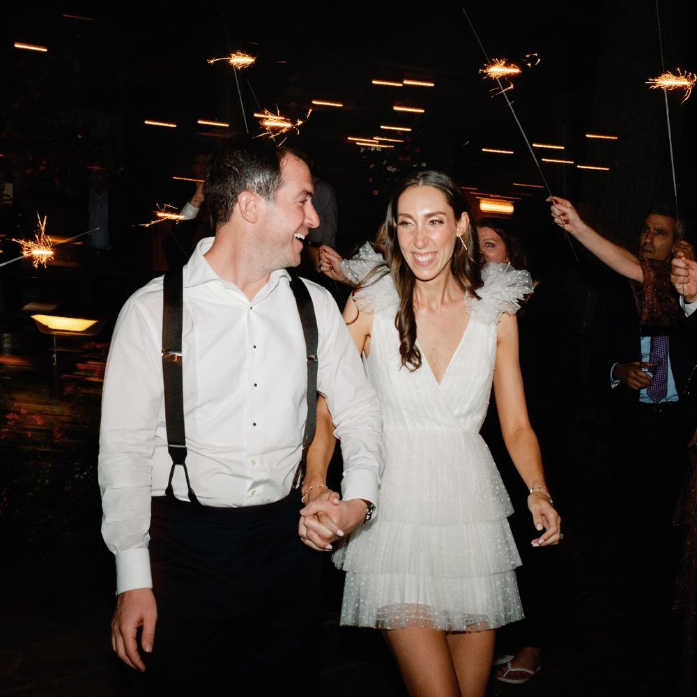 ML Monique Lhuillier Perrie Tiered Shoulder-Ruffle V-Neck Mini Dress